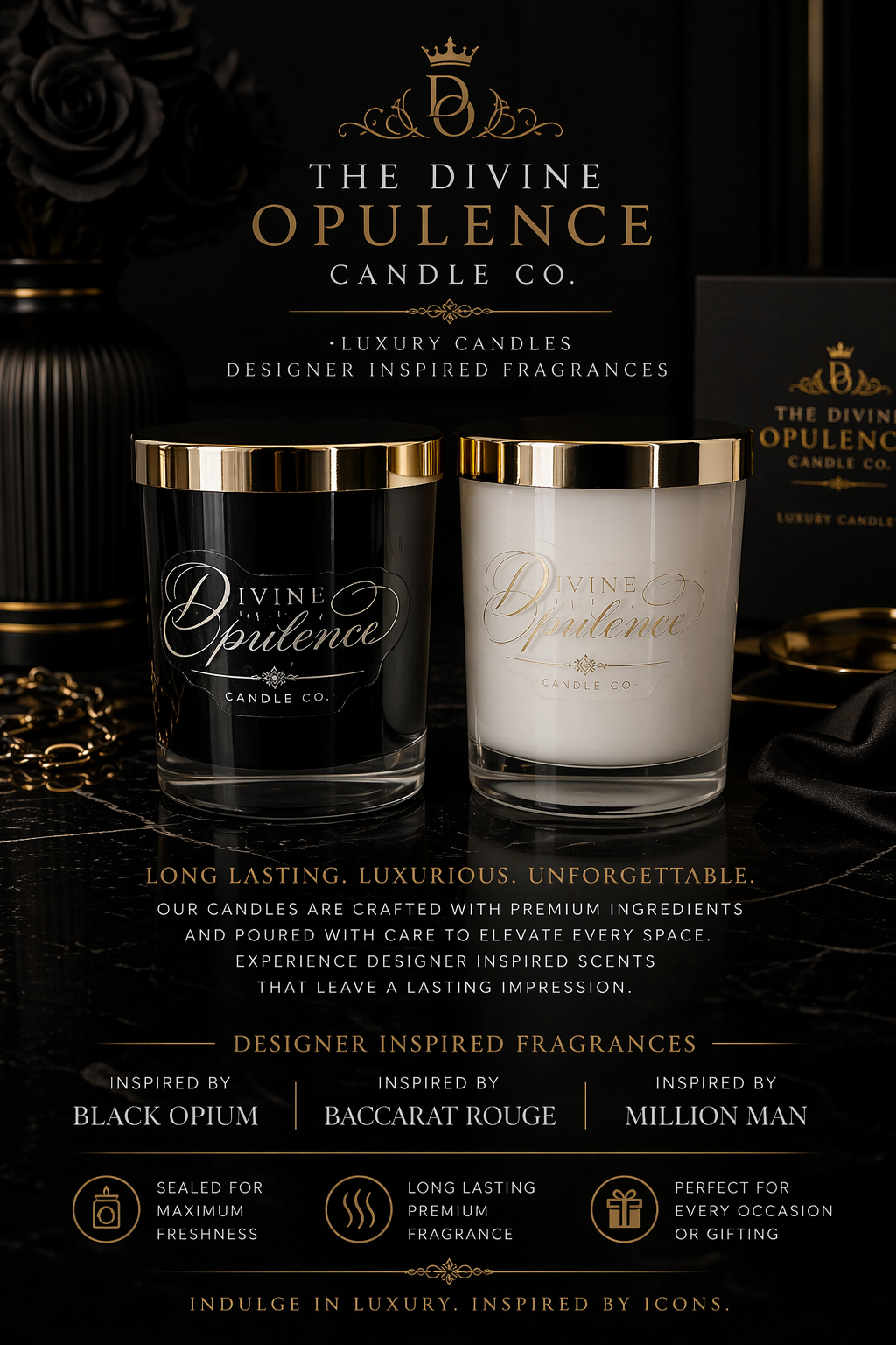 Designer Inspired 30cl Candle | Luxury Soy Wax